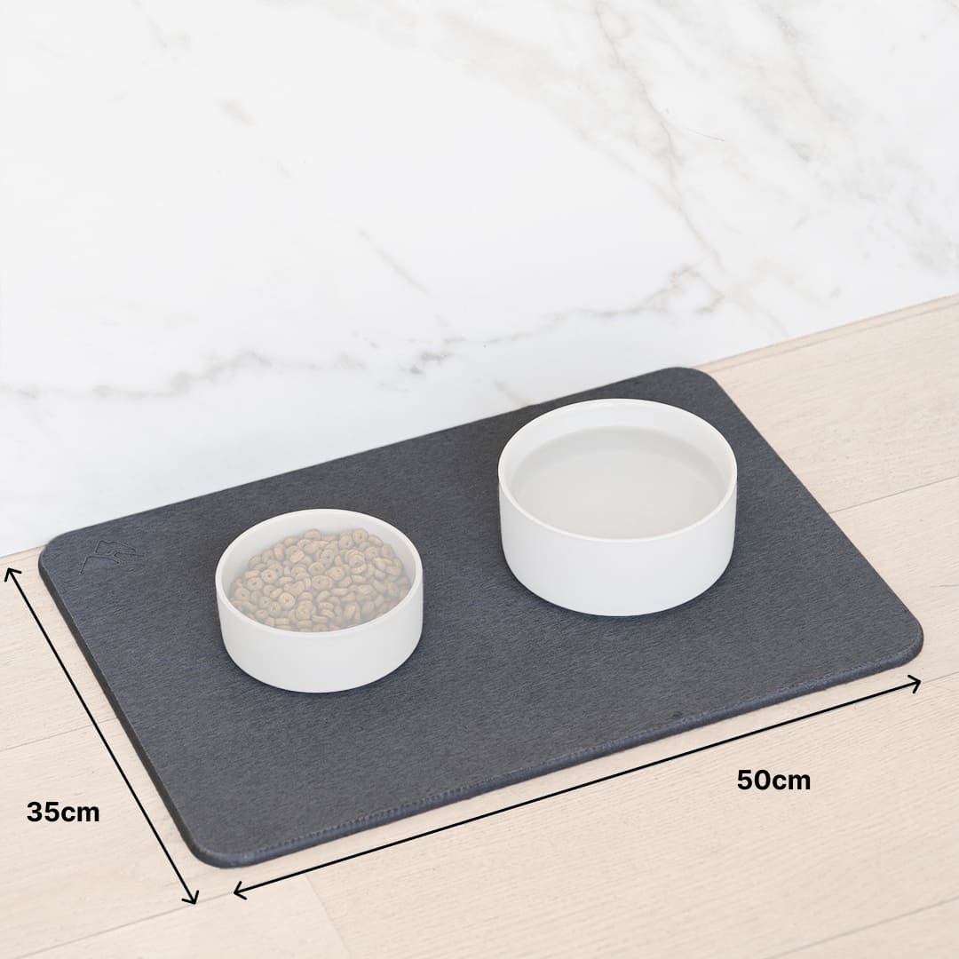 Tapis de gamelles chiens et chats en pierre de diatomite