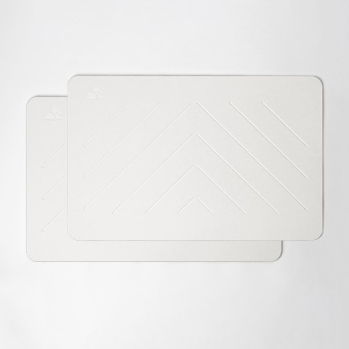 Set of 2 bath mats made of diatomaceous earth