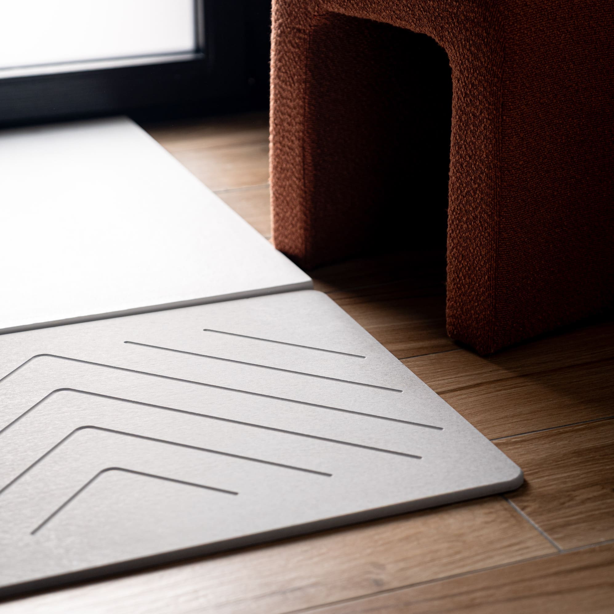 Tapis De Séchage Diatomite 30x30 Cm - Absorbe L'eau Rapidement, Idéal Cuisine Et Salle De Bain - 4