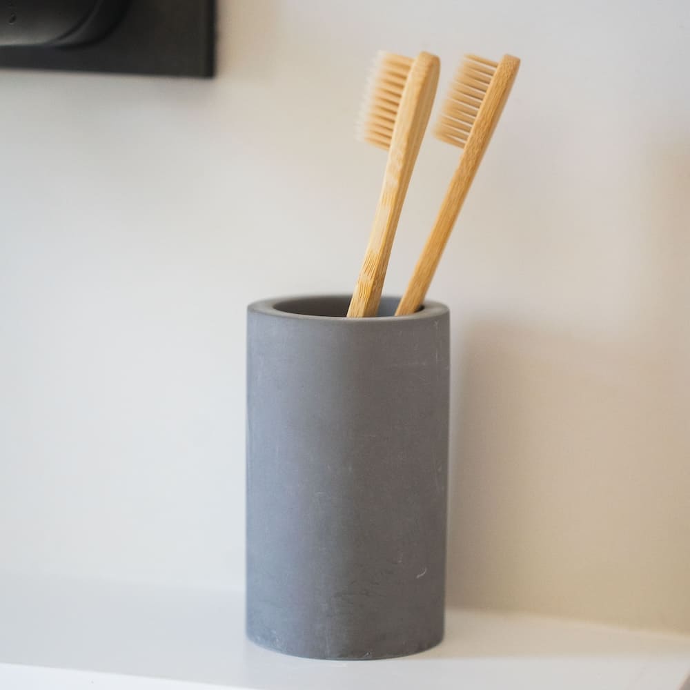 Diatomite stone toothbrush holder