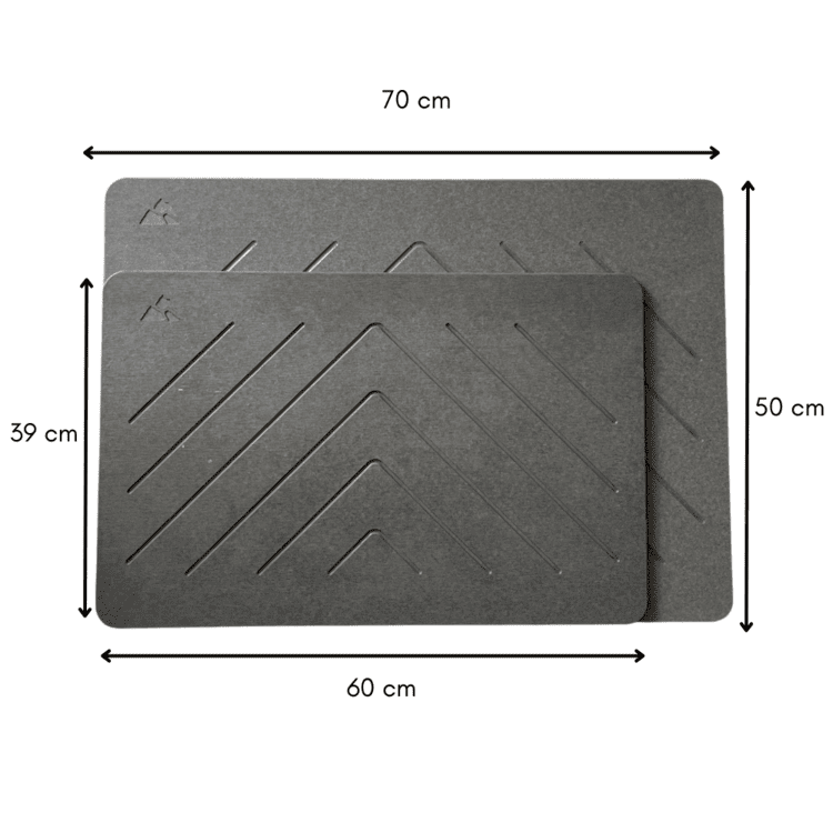 Alfombra de baño de piedra de diatomita - Gran formato
