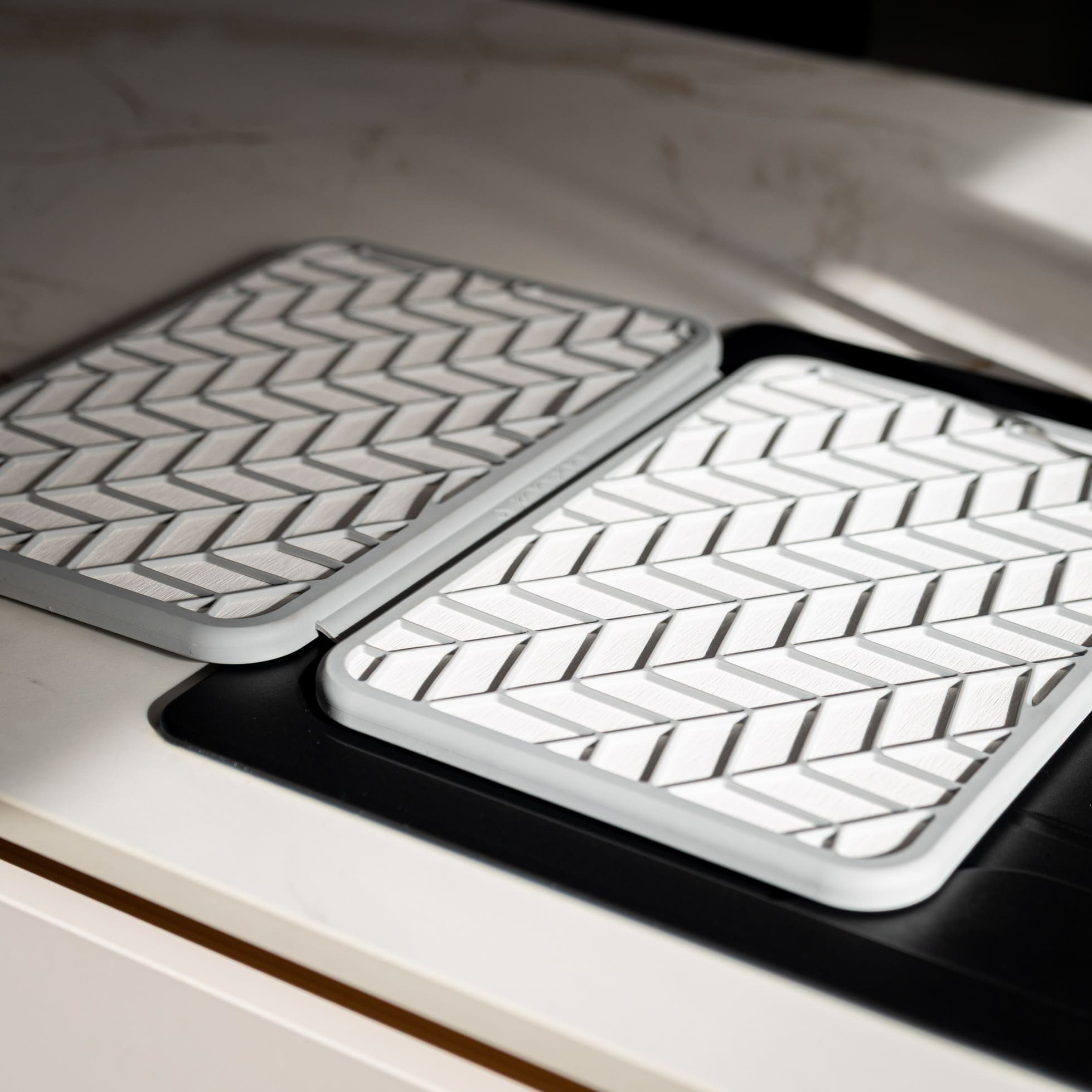 Double égouttoir en pierre de diatomite