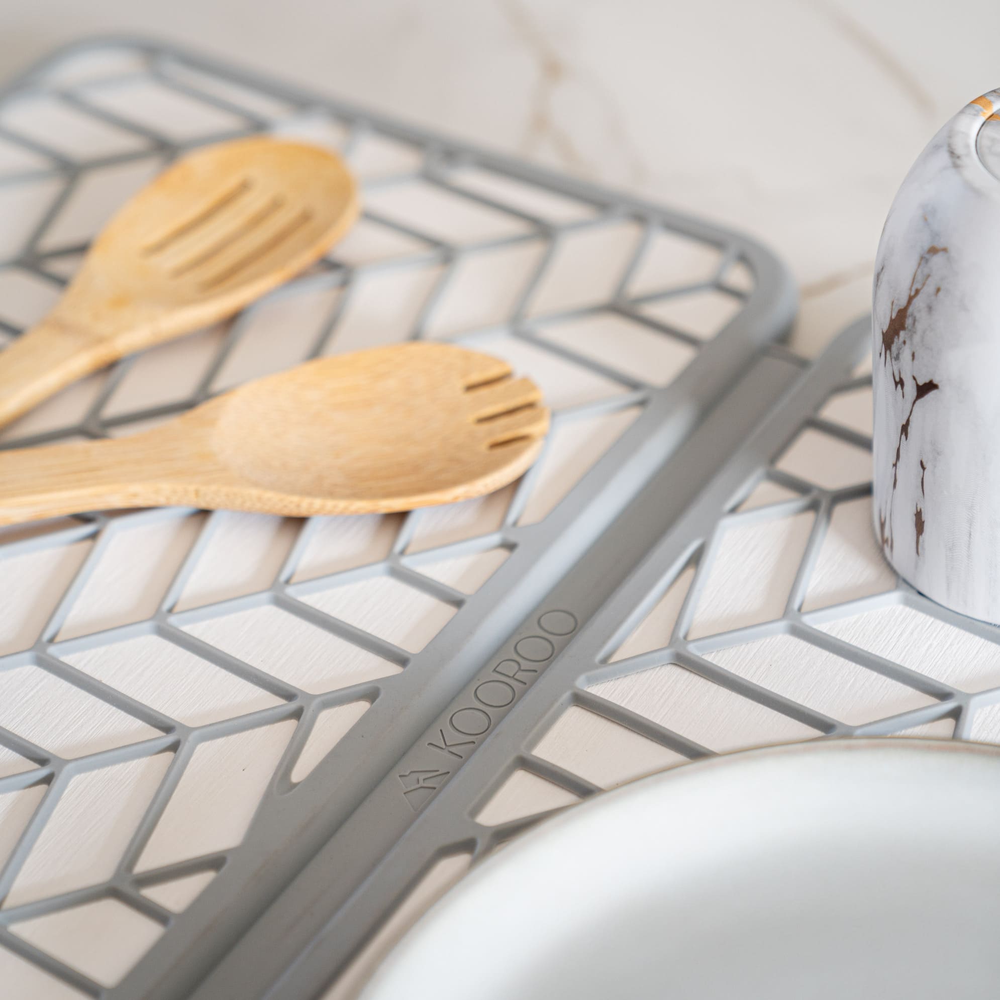 Double égouttoir en pierre de diatomite