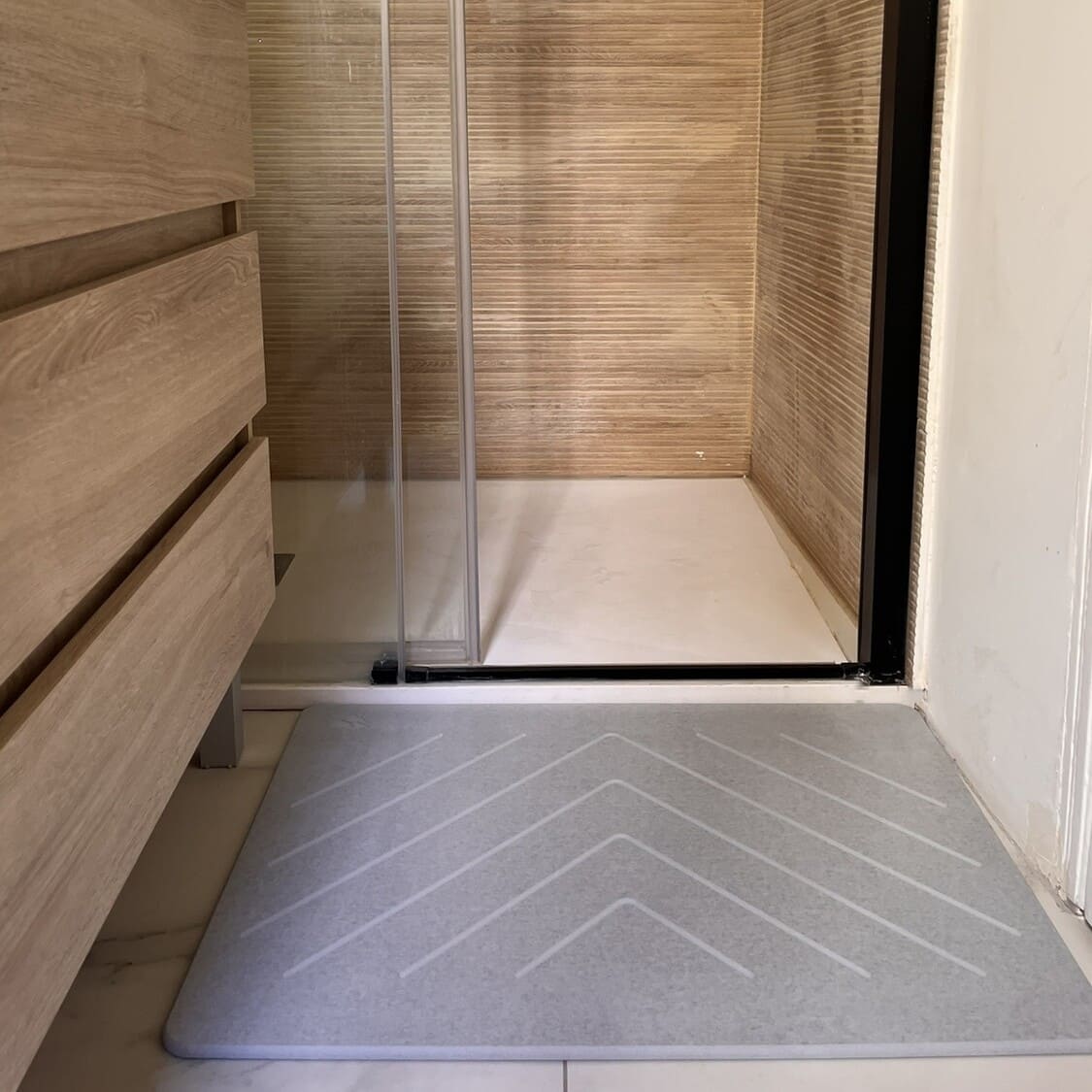 Alfombra de baño de piedra de diatomita - Gran formato