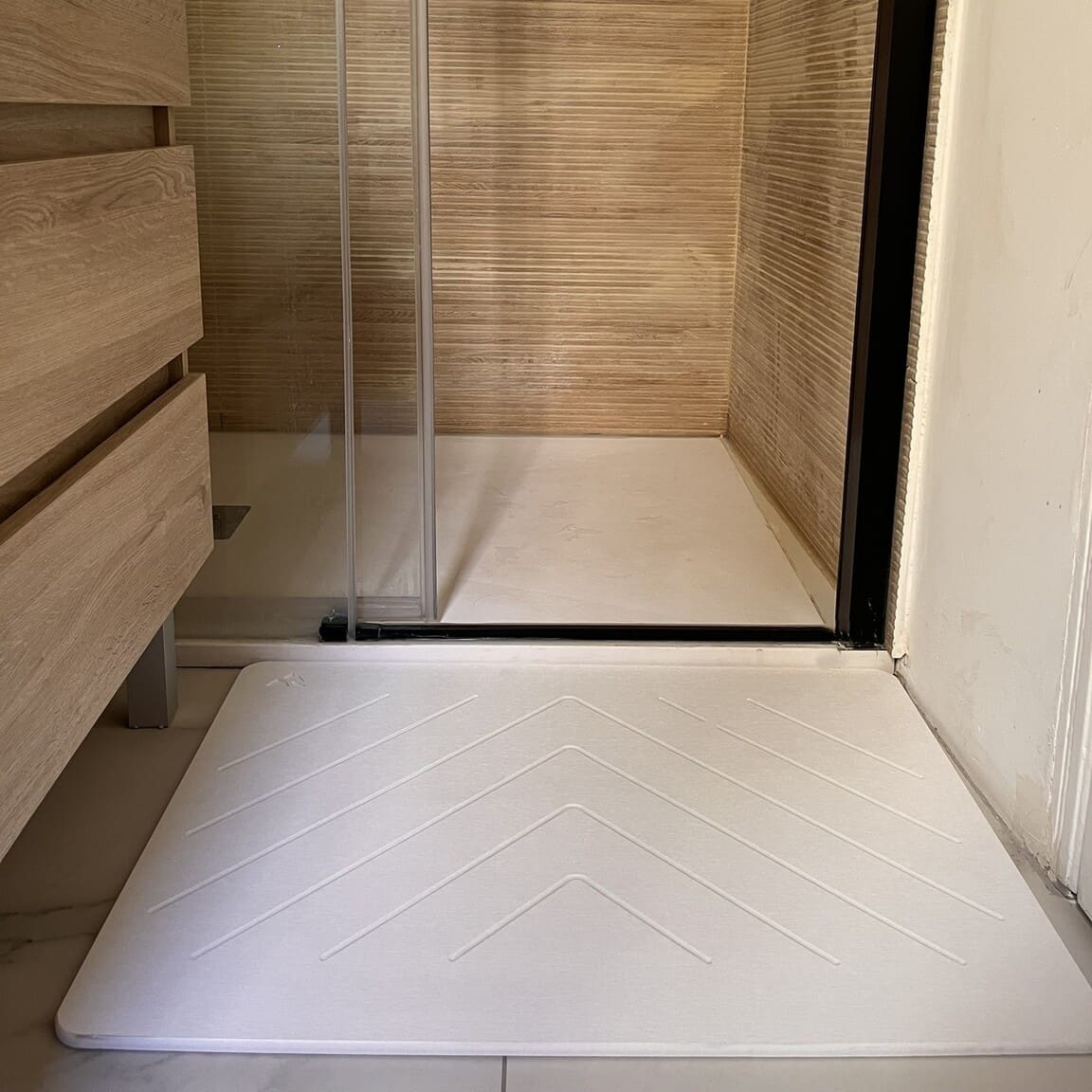 Tapis de bain en pierre de diatomite - Grand Format