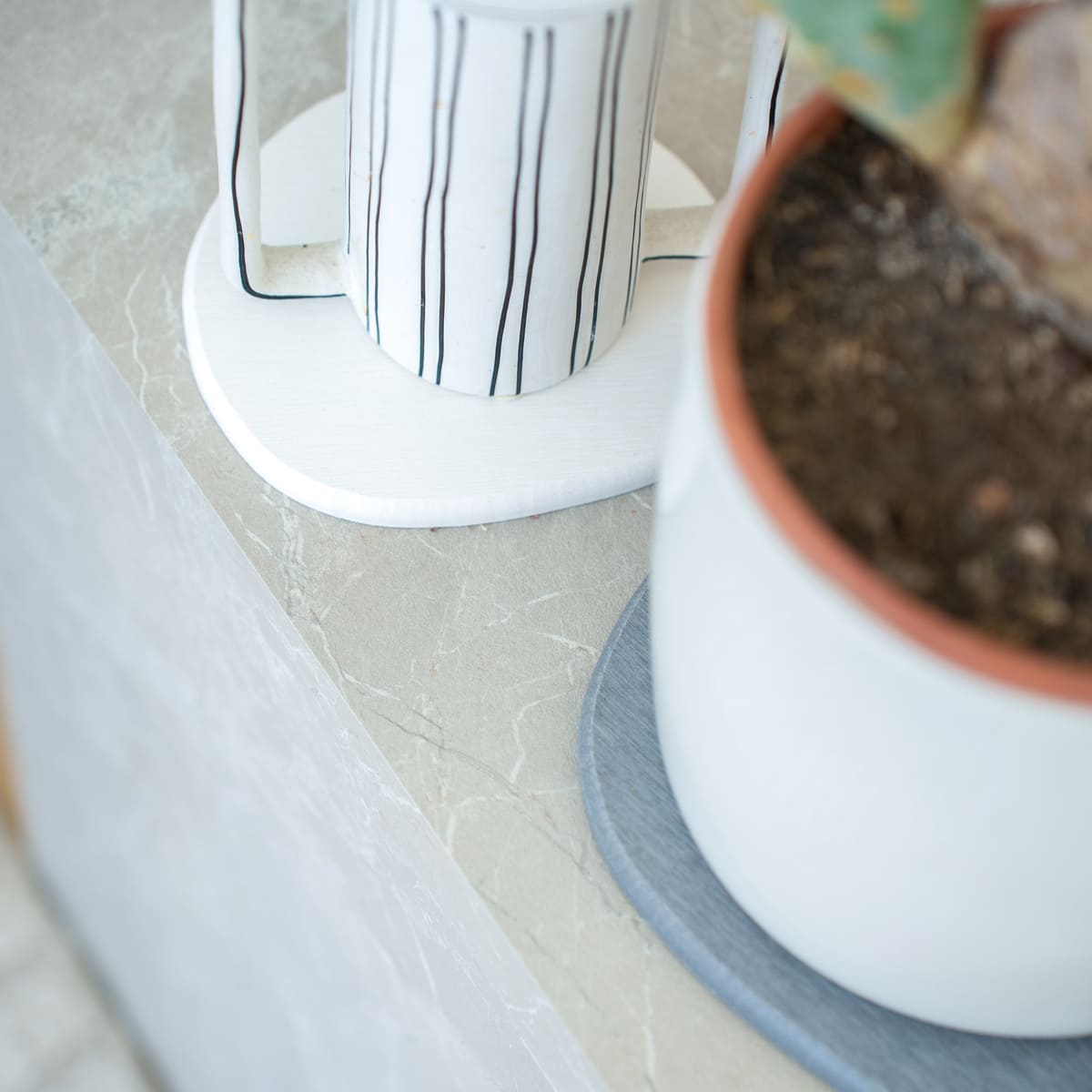Set of 4 coasters | Vase mats | Pots