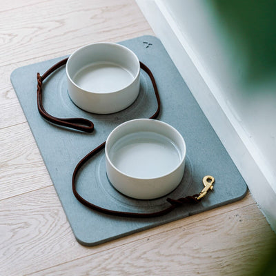 Alfombrillas para cuencos para perros y gatos de piedra de diatomita